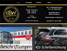 Tablet Screenshot of cardesign-werbung.com